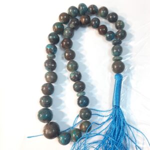 Perzische Neyshabur Turkoois Rozenkrans: 33 Kralen Tasbih