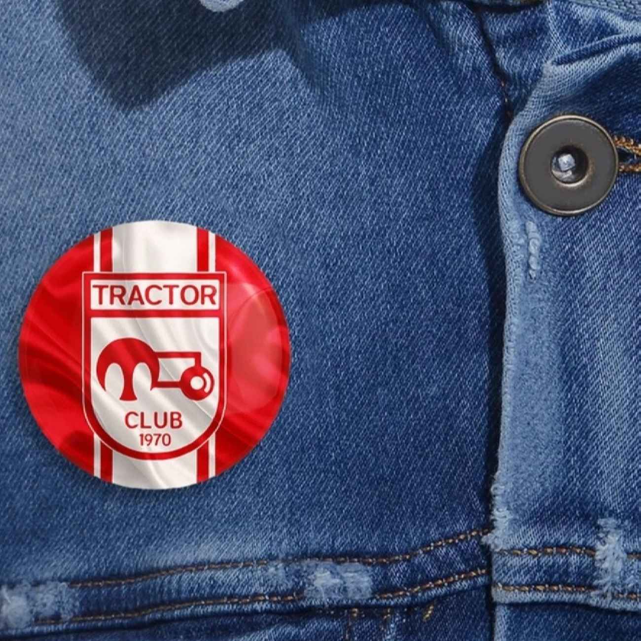 Perzische Pinback Button met Matte Krasbestendige Tractor Sazi FC Ontwerp