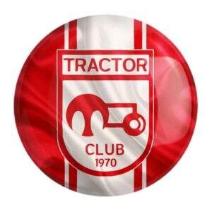 Perzische Pinback Button met Matte Krasbestendige Tractor Sazi FC Ontwerp