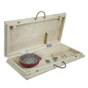 Perzische houten Korsi tafel met verwarming – compact & draagbaar