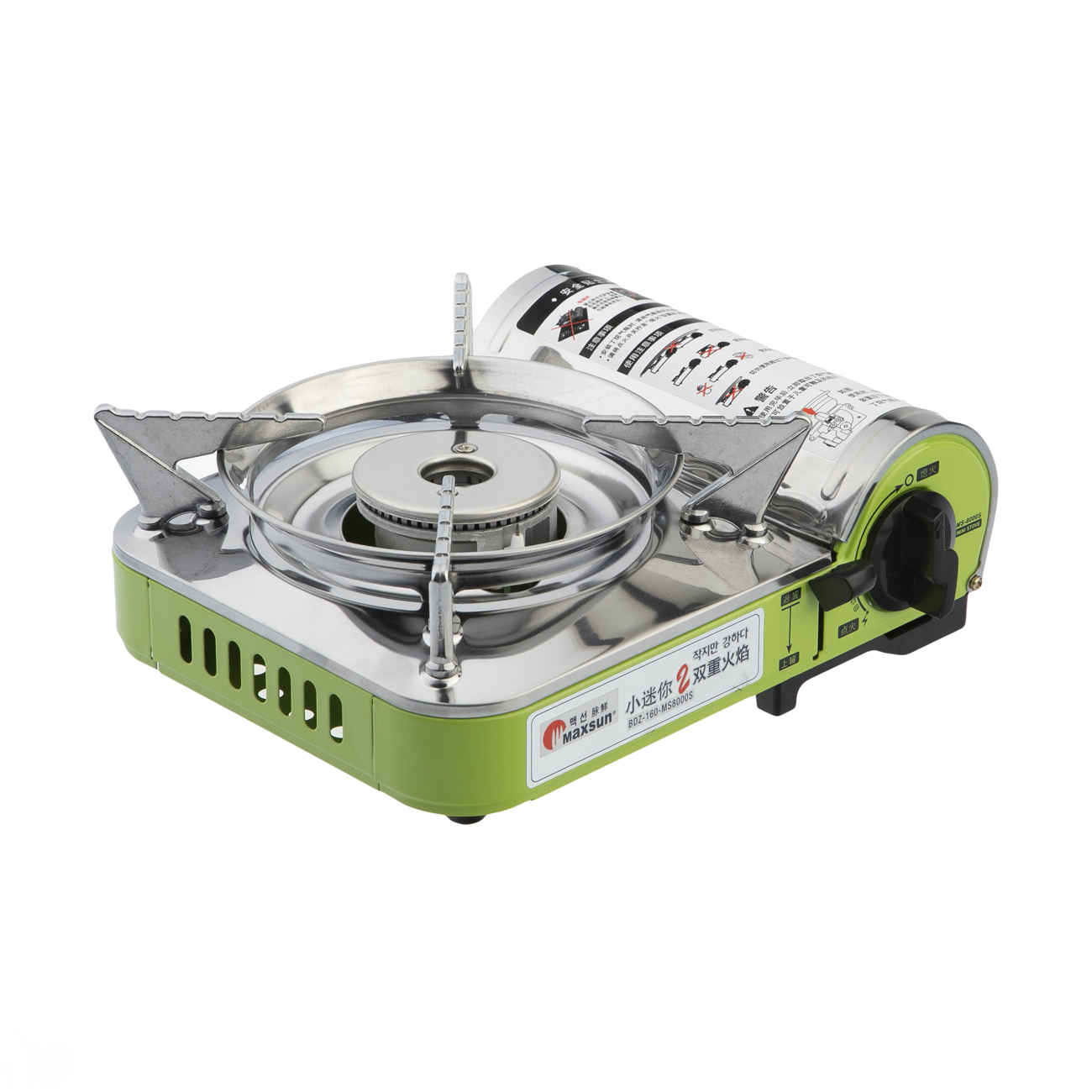 Camping gasfornuis – Groen MS8000s