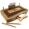 Multi-slot Houten Pennenstandaard – Marqueterie
