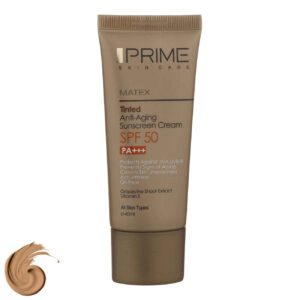 Prime SPF50 Donker Getinte Zonnebrandcrème – Anti-Rimpel voor Alle Huidtypen (pak van 2)