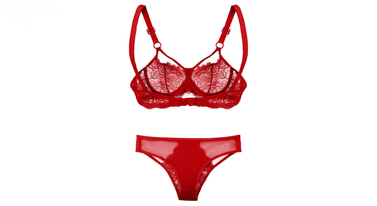 Rode Kanten Lingerieset – Sexy Beha en Slip Set
