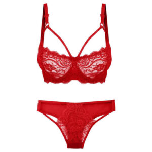 Rode Kanten Lingerieset – Sexy Beha en Slip Set