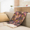 Bankkleed met Paisley Ontwerp – Zwart Fluweel