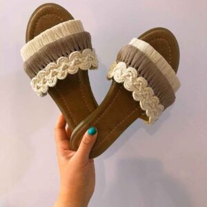 Stijlvolle Macramé Sandalen – Perfect voor Casual Outfit, Vakantie & Dagelijks Gebruik