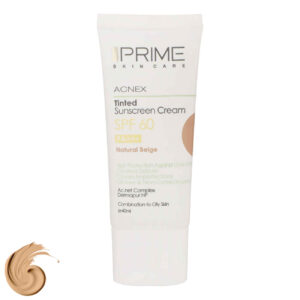 Prime Zonnebrandcrème SPF60 – Natuurlijk Beige Anti-Acné (2x)
