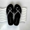 Teenslipper voor Dames – Zwart Polyurethaan