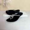 Teenslipper voor Dames – Zwart Polyurethaan