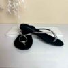 Teenslipper voor Dames – Zwart Polyurethaan