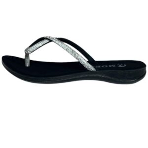 Teenslipper voor Dames – Zwart Polyurethaan