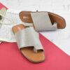 Teenslipper Dames – Grijs Slangenhuid Ontwerp