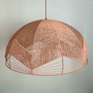 Gevlochten Hanglamp met Natuurlijke Vezels Milieuvriendelijk
