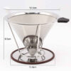 V60 Koffiedripper – Metalen Koffiefilter voor Thuis & Werk