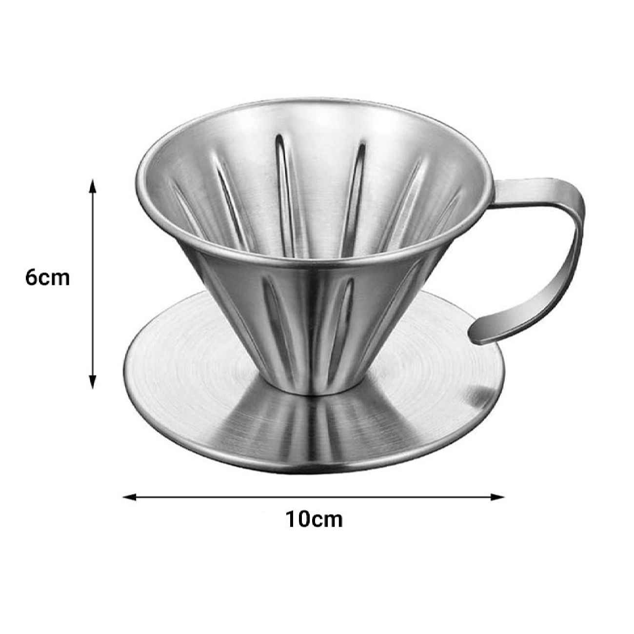 V60 Koffiedripper – RVS voor Precisie Zetten
