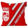 Fluwelen Kussenhoes – Tractor FC Ontwerp voor Voetballiefhebbers