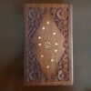 Vintage Geïnspireerde Handgemaakte Houten Sieradendoos met Bloemontwerp
