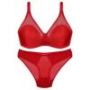 Dames Beha en Slipset – Veerkrachtig Satijnmodel in Rood