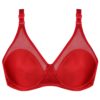 Dames Beha en Slipset – Veerkrachtig Satijnmodel in Rood