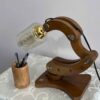 Trendy Houten Verstelbare Bureaulamp – Ideale Verlichtingsoploop voor Werk en Studie