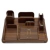 Houten bureau-organizer-accessoire voor kantoor – chic & functioneel