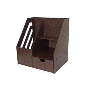 Houten bureau-organizer voor kantoorspullen – chic & functioneel