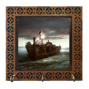 Houten wand-sleutelhouder – elegant en decoratief