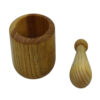 Houten Vijzel & Stamper Set Kruiden & Specerijen Maler Model Abtin