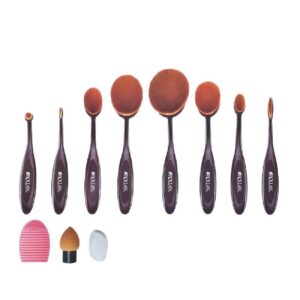 11-delige Ovale Make-up Kwasten Set – Professioneel