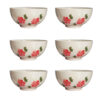 Artistic Pottery Bowl – Witte Serveerschalen (Set van 6)