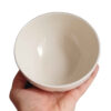 Artistic Pottery Bowl – Wit met Bloemenpatroon