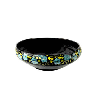 Artistic Pottery Bowl – Handgemaakt van Klei (Zwart)