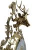 Messing Wandklok met Hertontwerp – Klassiek & Modern