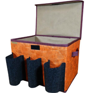 Oranje Paisley Kofferbak Organizer – Waterdicht