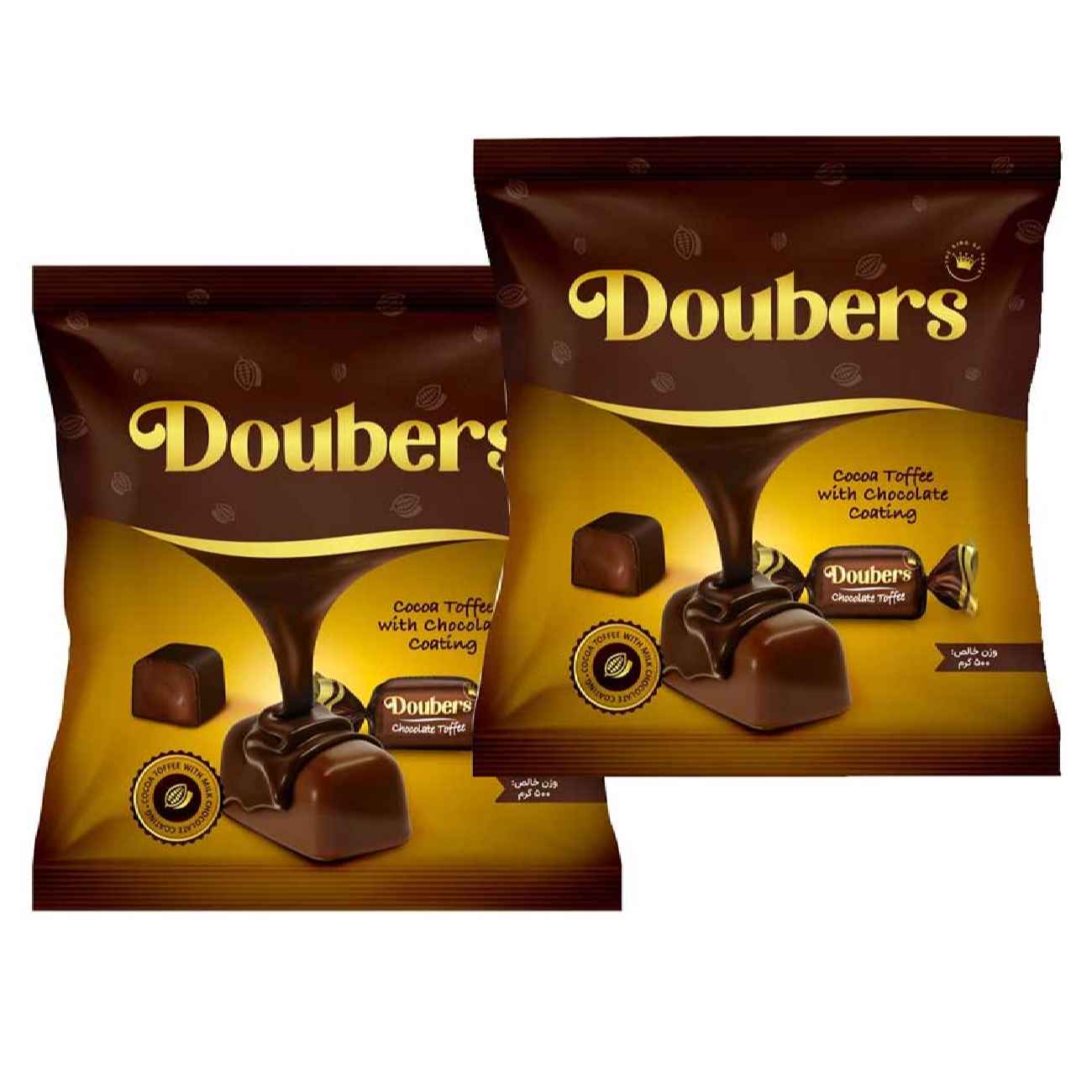 Cacaotoffee met melkcoating – Geschikt voor toffeeliefhebbers, 500 gram (x2)