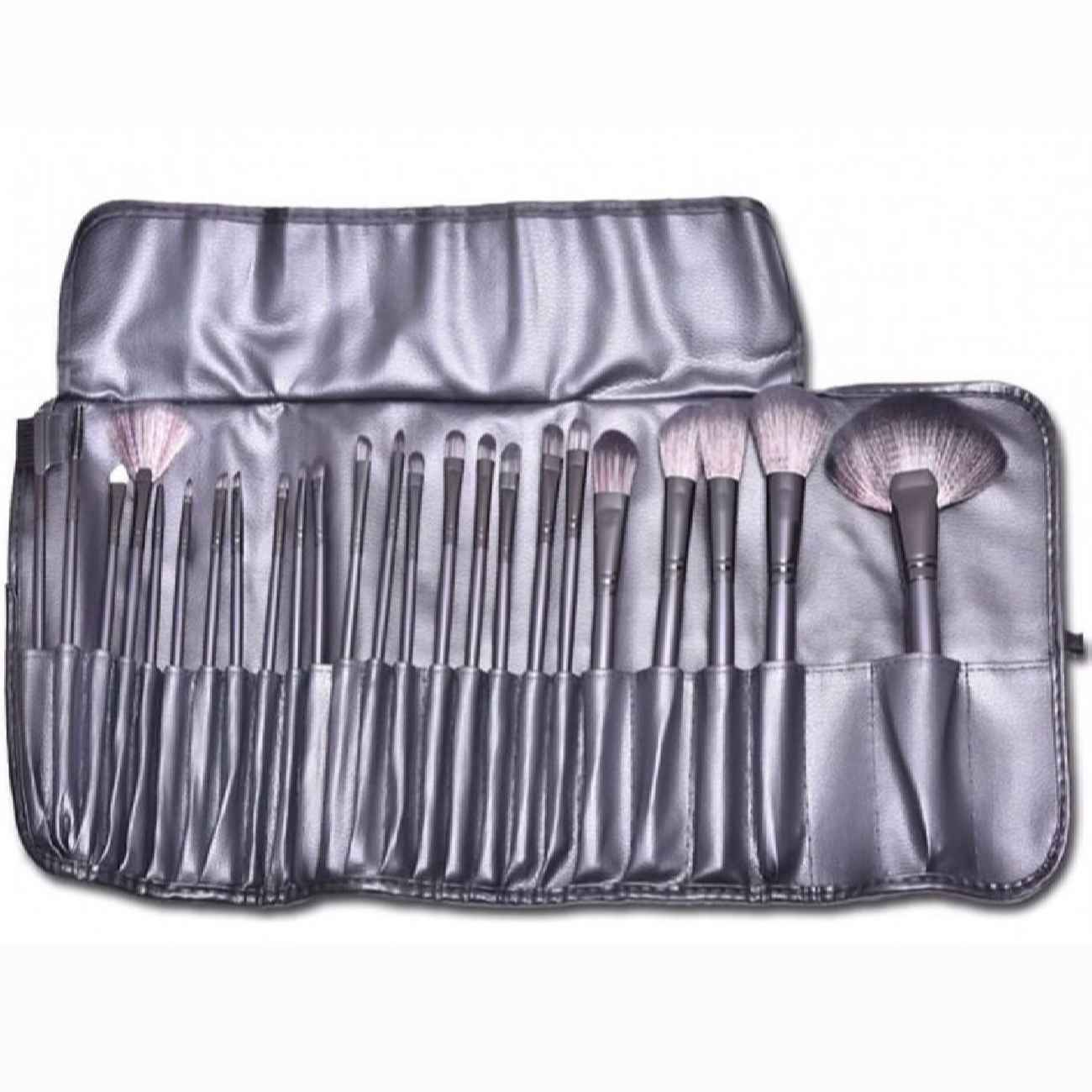 Complete 24-delige Make-up Kwastencollectie – Purper