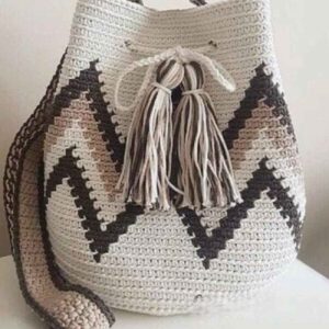 Crochet Backpack – Kikim Design Crème