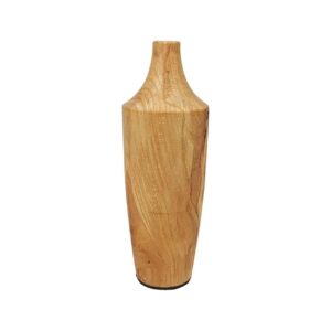 Decoratieve houten enkele bloemenvaas – Perfect voor bloemen of als zelfstandig kunstwerk