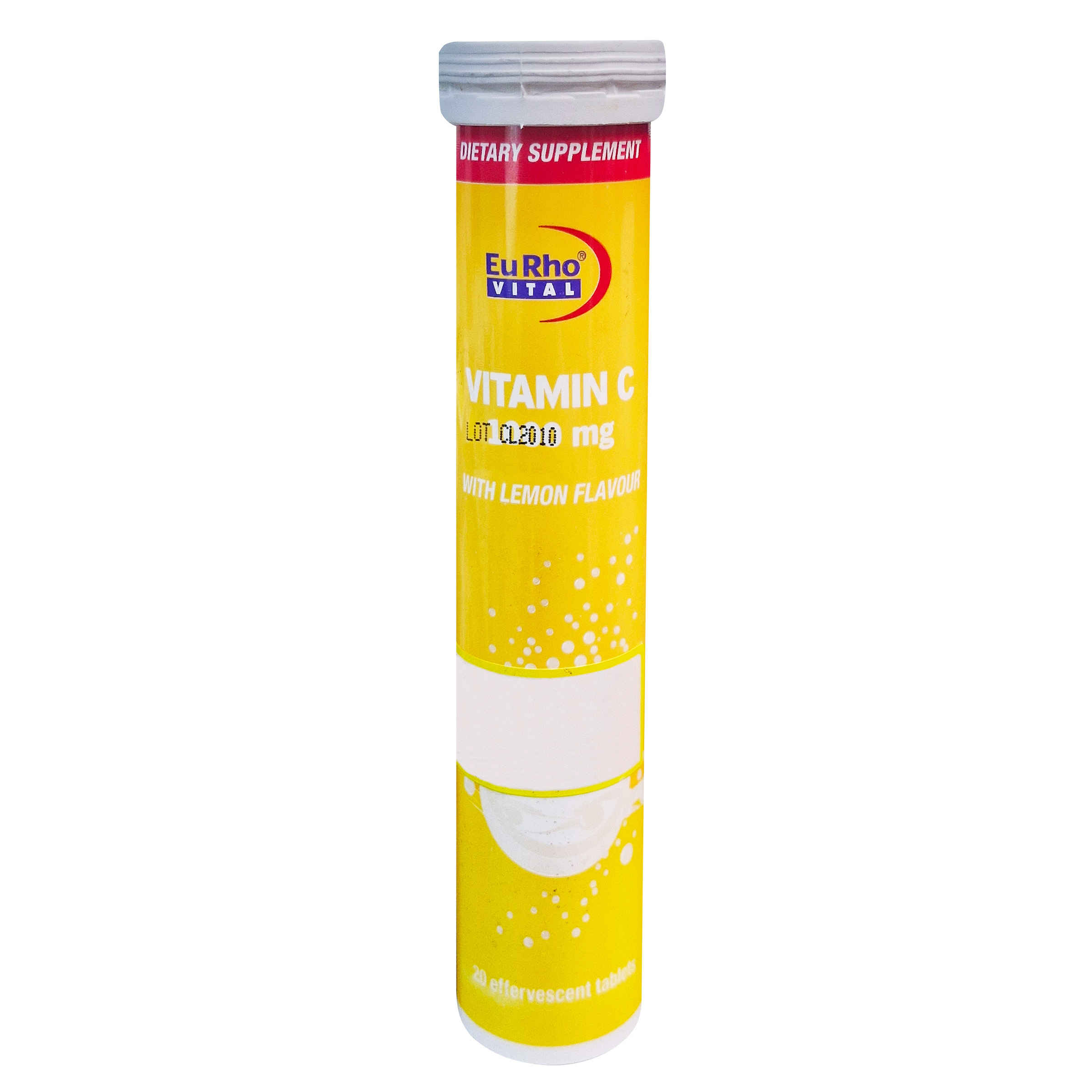 Bruistablet vitamine C citroen – 20 tabletten EuRho Vital
