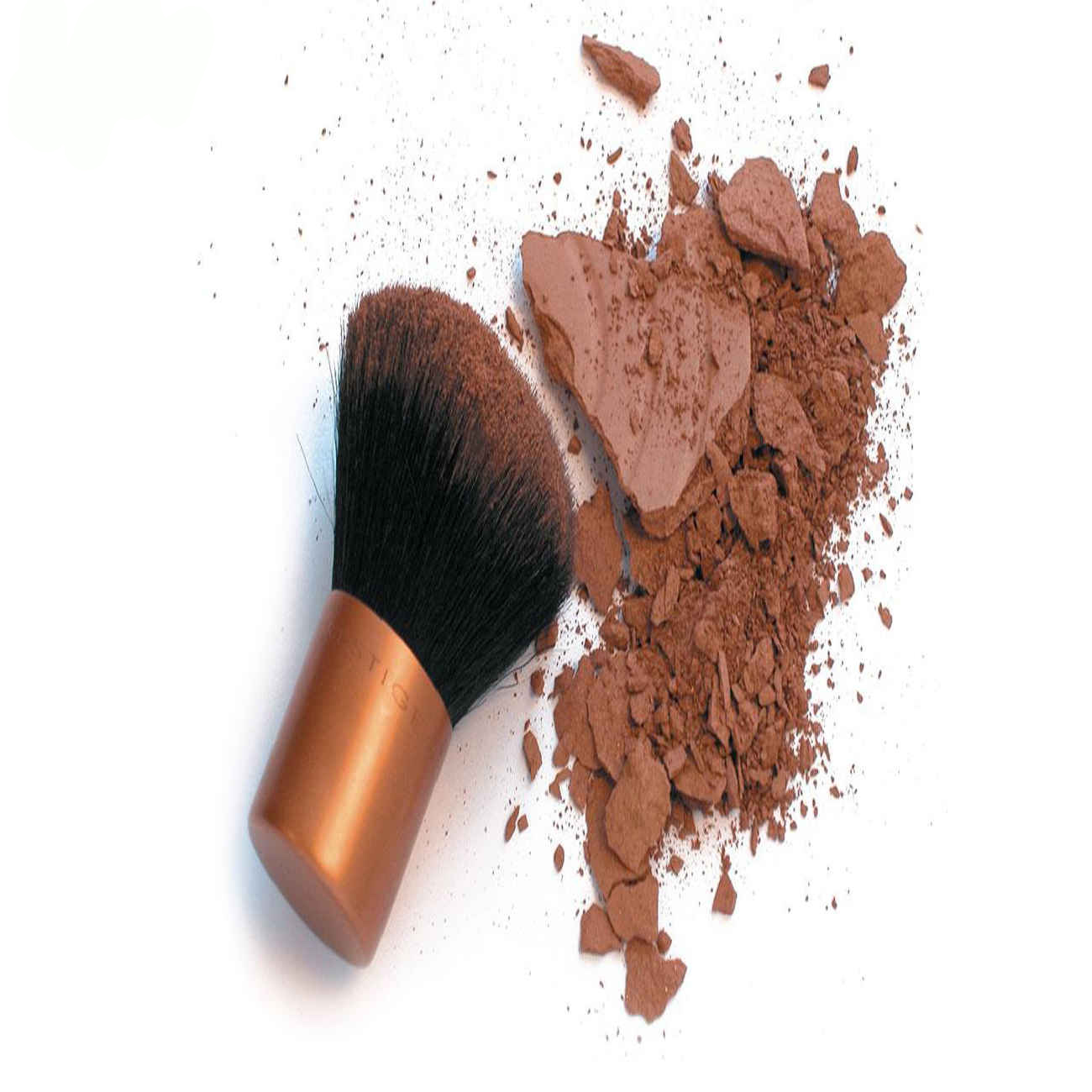 Koperkleurige Cosmetische Make-upkwast
