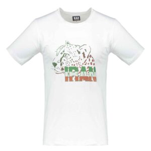 Voetbalfans’ shirt – Perfect voor voetballiefhebber met cheetah design in wit