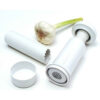 Handmatige knoflookpers en schiller set