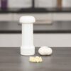 Handmatige knoflookpers en schiller set