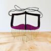 Handgemaakt Battoulah Masker – Zwart Glamour