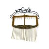 Handgemaakt Battoulah Masker – Goud met Kettingen