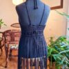 Handgemaakte Boho Macramé Jurk – Marineblauw