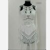 Handgemaakte macramé jurk – Witte Zomerstijl