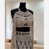 Handgemaakte macramé jurk – Boho stijl Cream