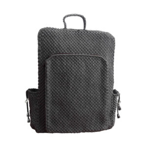 Handmade Crochet Casual Backpack – Grijs